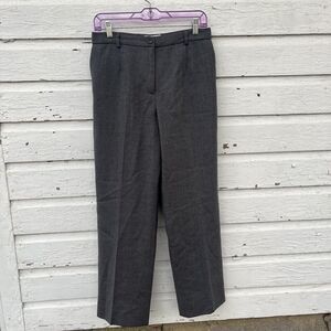 Vintage PENDLETON Classic 100% Virgin Wool Cropped Ankle Pants, Gray, Lined- 10
